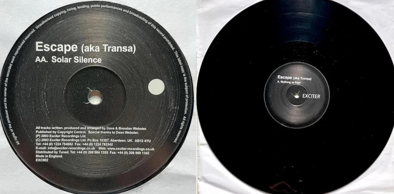 Escape AKA Transa – Nothing To Fear Solar Silence
